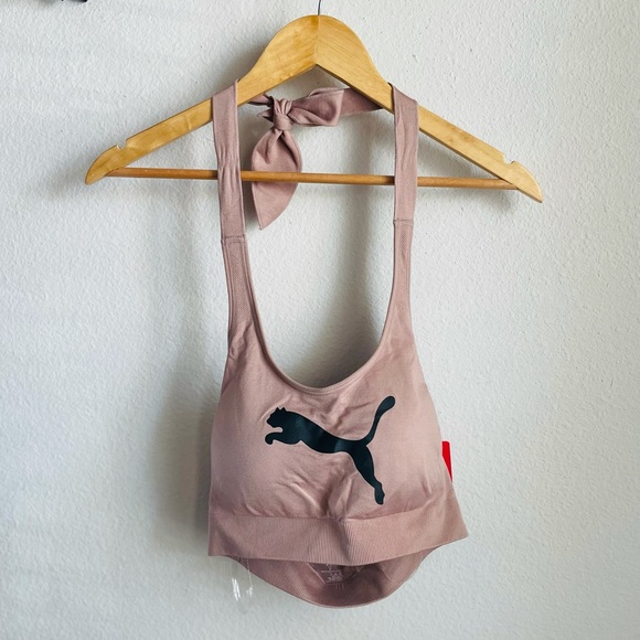 Puma Halter Style Sports Bra Medium - Picture 2 of 7